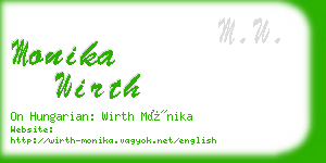 monika wirth business card